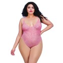 Body string dentelle grande taille et jupe longue