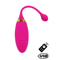 SUNDAY, Un Œuf vibrant USB avec télécommande, dans un silicone médical doux et rainuré - B21PNK