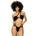 Maillot de bain 2 pièces noir, multipositionnable - MAL67069BLK