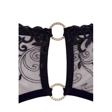 Ensemble sexy 3 pièces noir en dentelle