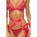 Ensemble 2 pièces dentelle rouge - REN53041-RED