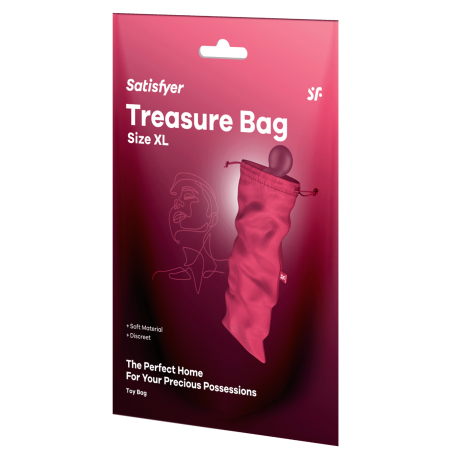 Sac de rangement sextoys rose taille XL Treasure Bag Satisfyer - CC597850