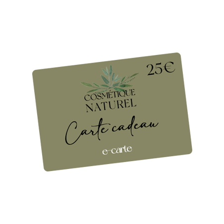 Carte cadeau Cosmétique Naturel 25€